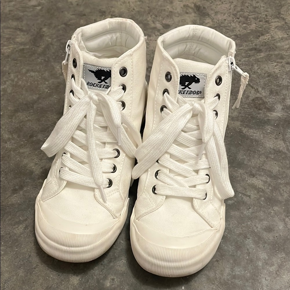 Rocket Dog White High-Top Sneakers
